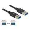 כבל USB-A 3.1 Gen 2 10Gbps קואקסיאלי ז/ז DELOCK | 83981 | 4K