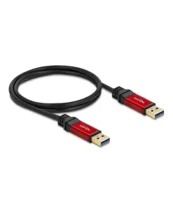 כבל USB-A 3.2 Gen 1 5Gbps Red metal ז/ז DELOCK | 82744 | 4K