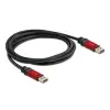 כבל USB-A 3.2 Gen 1 5Gbps Red metal ז/ז DELOCK | 82745 | 4K