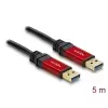כבל USB-A 3.2 Gen 1 5Gbps Red metal ז/ז DELOCK | 82747 | 4K