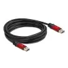 כבל USB-A 3.2 Gen 1 5Gbps Red metal ז/ז DELOCK | 82747 | 4K