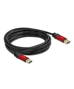 כבל USB-A 3.2 Gen 1 5Gbps Red metal ז/ז DELOCK | 82747 | 4K