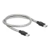 כבל USB-A 3.2 Gen 1 5Gbps תעשייתי מצופה מתכת ז/ז DELOCK | 86774 | 4K
