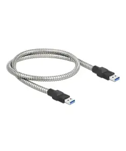 כבל USB-A 3.2 Gen 1 5Gbps תעשייתי מצופה מתכת ז/ז DELOCK | 86774 | 4K