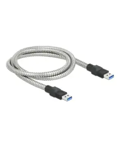 כבל USB-A 3.2 Gen 1 5Gbps תעשייתי מצופה מתכת ז/ז DELOCK | 86775 | 4K