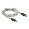 כבל USB-A 3.2 Gen 1 5Gbps תעשייתי מצופה מתכת ז/ז DELOCK | 86776 | 4K