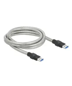 כבל USB-A 3.2 Gen 1 5Gbps תעשייתי מצופה מתכת ז/ז DELOCK | 86776 | 4K