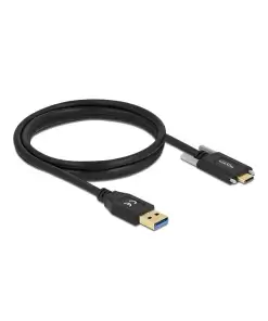 כבל USB-A3.2 Gen1 5Gbps תקע USB-A לתקע USB-C עם ברגים נעילה תומך PD 3A ז/ז DELOCK | 84017 | 4K