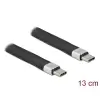 כבל USB-C 2.0 שטוח ז/ז PD 5A ז/ז DELOCK | 86940