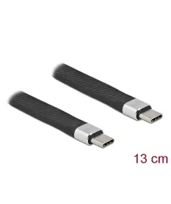 כבל USB-C 2.0 שטוח ז/ז PD 5A ז/ז DELOCK | 86940