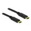 כבל USB-C 2.0 תומך PD 3A ז/ז DELOCK | 83673 | 4K