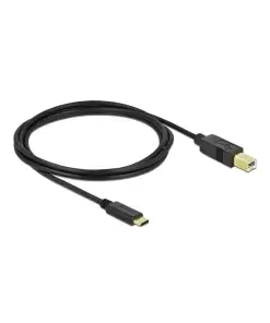 כבל USB-C 2.0 תקע USB-C לתקע USB-B תומך PD 3A ז/ז DELOCK | 83330 | 4K