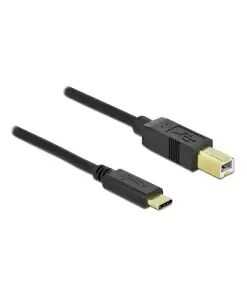 כבל USB-C 2.0 תקע USB-C לתקע USB-B תומך PD 3A ז/ז DELOCK | 83667 | 4K