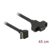 כבל USB-C 3.1 Gen 2 להתקנה בפאנל תקע 20 פין לשקע USB-C עם מרחק בין הברגים 20 מ