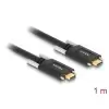 כבל USB-C 3.1 Gen2 10Gbps עם ברגים נעילה תומך PD 3A ז/ז DELOCK | 83720 | 4K