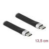 כבל USB-C 3.2 Gen 2 10Gbps שטוח PD 3A ז/ז DELOCK | 85770