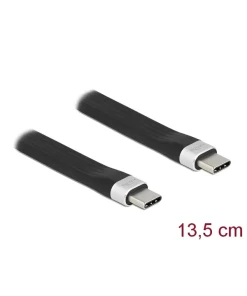 כבל USB-C 3.2 Gen 2 10Gbps שטוח PD 3A ז/ז DELOCK | 85770