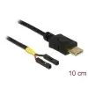 כבל USB-C זכר ל- 2 פינים נפרדים ז/ז DELOCK | 85394 | 4K