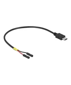 כבל USB-C זכר ל- 2 פינים נפרדים ז/ז DELOCK | 85394 | 4K