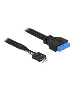 כבל USB שקע 19 פין USB 3.0 לתקע 8 פין USB 2.0 ז/נ DELOCK | 83095 | 4K