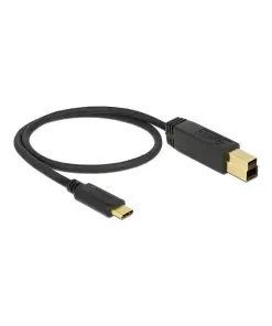 כבל USB3.1 Gen2 10Gbps תקע USB-C לתקע USB-B תומך PD 3A ז/ז DELOCK | 83674 | 4K