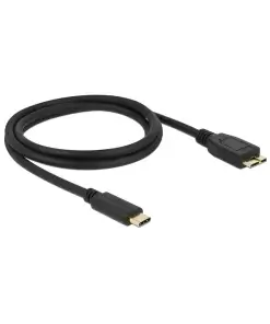 כבל USB3.1 Gen2 10Gbps תקע USB-C לתקע USB Micro-B תומך PD 3A ז/ז DELOCK | 83677 | 4K