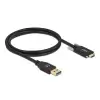 כבל USB3.2 Gen2 10Gbps תקע USB-A לתקע USB-C עם ברגים נעילה תומך PD 3A ז/ז DELOCK | 83718 | 4K