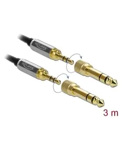 כבל אודיו PL 3.5 סטריאו 3 מגעים ז/ז DELOCK | 85787