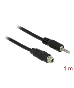 כבל אודיו PL 3.5 סטריאו ז/נ להתקנה בקדח עגול 7 מ"מ DELOCK | 85116