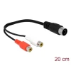 כבל אודיו RCA x 2 נקבה לתקע מידי נ/נ DELOCK | 85835