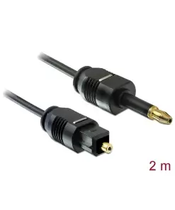 כבל אודיו אופטי תקע Toslink לתקע מיני Toslink ז/ז DELOCK | 82876