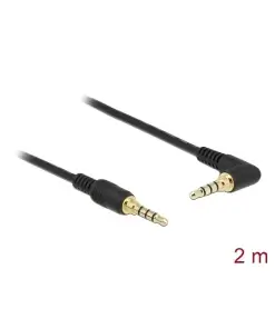 כבל אודיו זוויתי PL 3.5 סטריאו 4 מגעים ז/ז DELOCK | 85613