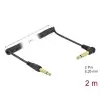 כבל אודיו זוויתי מסולסל PL 6.35 מונו 2 מגעים ז/ז DELOCK | 85939
