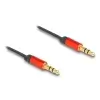 כבל אודיו נמתח PL 3.5 סטריאו 3 מגעים ז/ז DELOCK | 85369