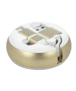 כבל טעינה ונתונים נמתח תקע USB-A לתקעים Lightning / Micro-B ז/ז DELOCK | 85820