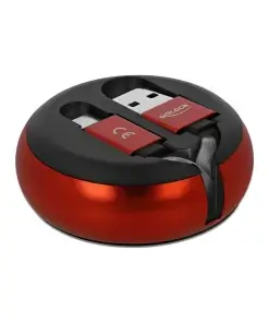 כבל טעינה ונתונים נמתח תקע USB-C לתקע USB-A ז/ז DELOCK | 85819 | 4K