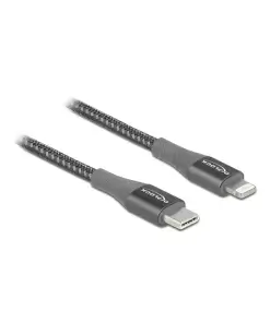 כבל טעינה ונתונים תקע USB-C לתקע Lightning MFi Certified ז/ז DELOCK | 86630