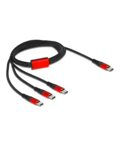 כבל טעינה תקע USB-C 1/3 ז/ז DELOCK | 86712 | 4K