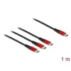 כבל טעינה תקע USB-C 1/3 ז/ז DELOCK | 86713 | 4K