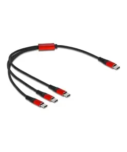 כבל טעינה תקע USB-C 1/3 ז/ז DELOCK | 86713 | 4K