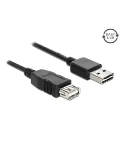 כבל מאריך EASY-USB 2.0 Type-A ז/נ עם מחבר דו כיווני DELOCK | 83370 | 4K
