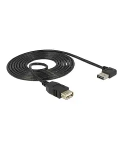 כבל מאריך EASY-USB 2.0 Type-A עם מחבר דו כיווני בזווית צד 90° זנ DELOCK 85177 4K