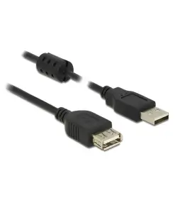 כבל מאריך USB-A 2.0 עם פריט ז/נ DELOCK | 84882 | 4K