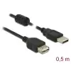 כבל מאריך USB-A 2.0 עם פריט ז/נ DELOCK | 84882 | 4K