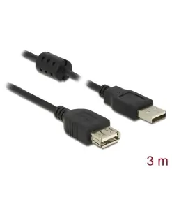 כבל מאריך USB-A 2.0 עם פריט ז/נ DELOCK 84886 4K
