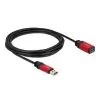 כבל מאריך USB-A 3.0 5Gbps Red metal ז/נ DELOCK | 82754 | 4K