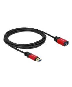 כבל מאריך USB-A 3.0 5Gbps Red metal ז/נ DELOCK | 82754 | 4K