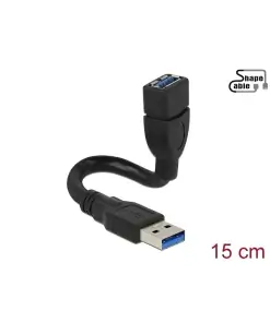 כבל מאריך USB-A 3.0 5Gbps ShapeCable ז/נ DELOCK | 83713 | 4K