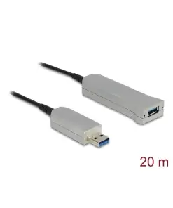 כבל מאריך USB-A 5Gbps אקטיבי על סיב אופטי ז/נ DELOCK | 83739 | 4K