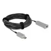 כבל מאריך USB-A 5Gbps אקטיבי על סיב אופטי ז/נ DELOCK | 83739 | 4K